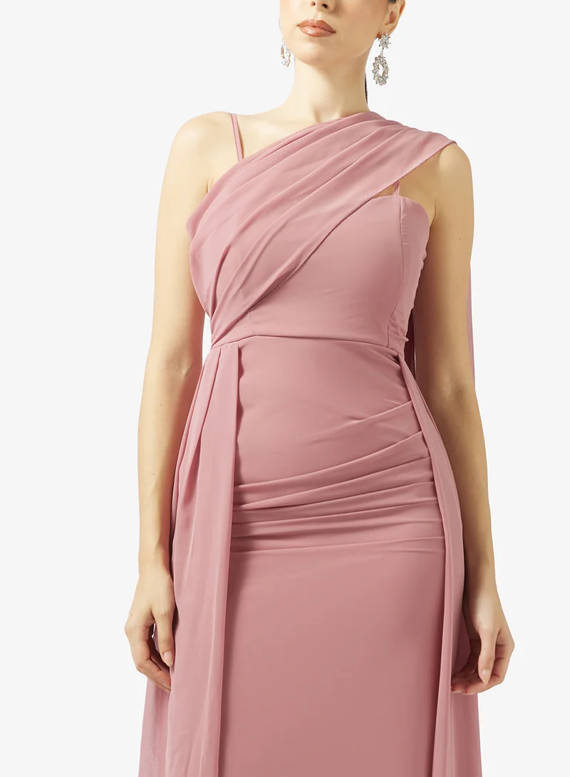 Ella Limited Edition  Draped Dress With Trail for Women | Best Price UAE